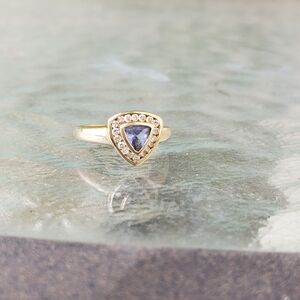 Diamond and Tanzanite 14K Gold Ring